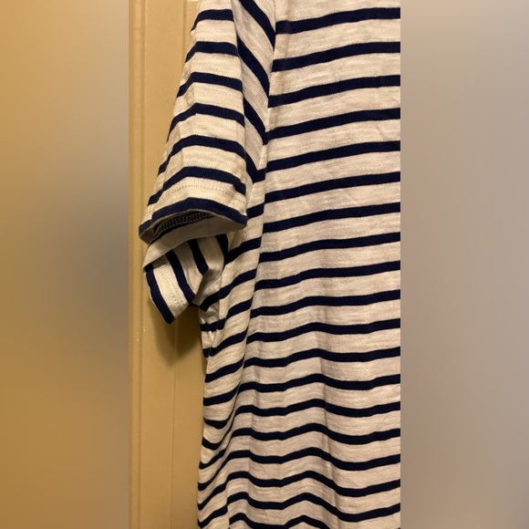 Universal Thread Navy and White Striped V-Neck T-Shirt Dress Size XXL - Picture 3 of 6